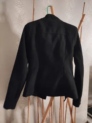 Abrigo negro italiano Talla S