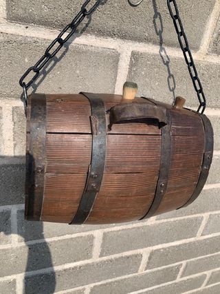 Botte ovale da collezione in legno