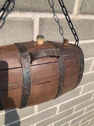 Botte ovale da collezione in legno