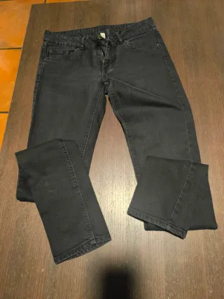 Pantalón vaquero mujer Mango negro