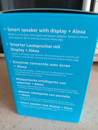 Amazon Echo Spot Nero Non Aperto