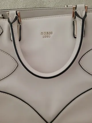 Borsa Guess bianco panna vintage