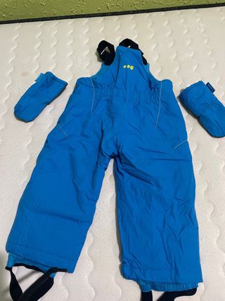 Pantalón de esquí azul con tirantes