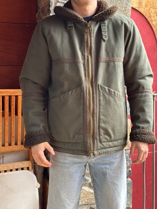 Chaqueta Volcom verde forrada