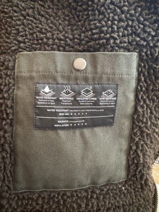 Chaqueta Volcom verde forrada