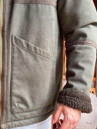 Chaqueta Volcom verde forrada