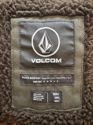 Chaqueta Volcom verde forrada