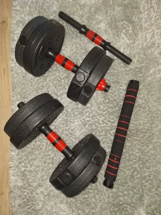 Juego de pesas semi-nuevo