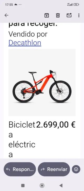 Bicicleta eléctrica Decathlon