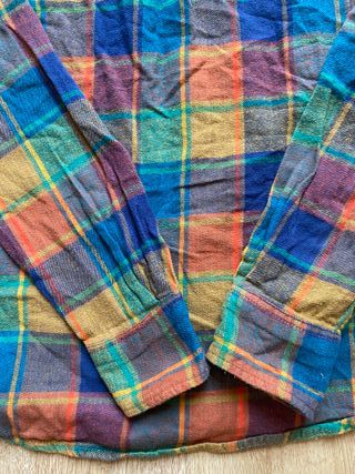 Camisa de cuadros multicolor