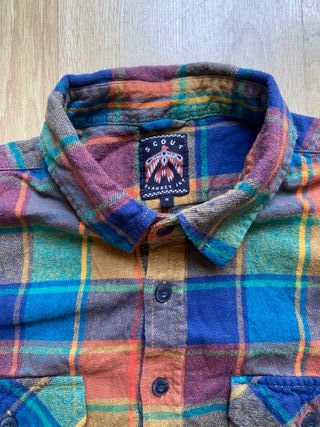 Camisa de cuadros multicolor