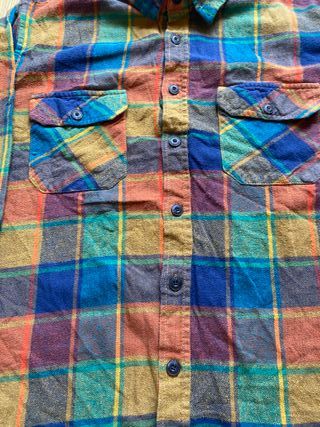 Camisa de cuadros multicolor