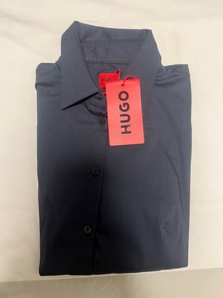 Camisa Hugo Boss Azul Talla S Nueva