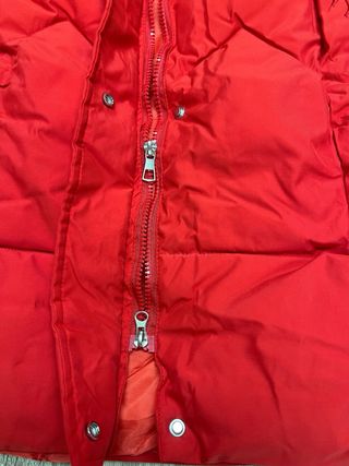 Abrigo Anorak Rojo Mujer Talla M
