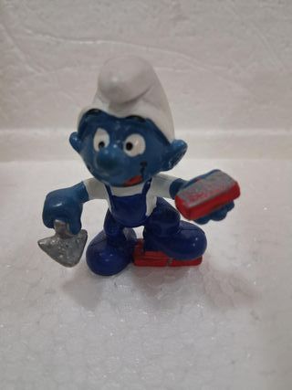 Pitufos Albañil Figura Coleccionista
