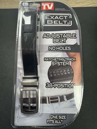 Cinturón Exact Belt Negro/Plata Ajustable