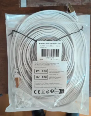 Cavo Ethernet BUSOHE Cat8 10M Bianco