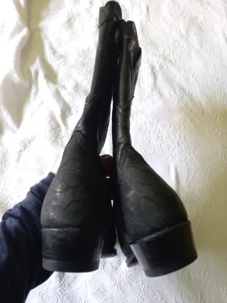 Stivali vintage Texani Cuadra Vera Pelle Tg 35