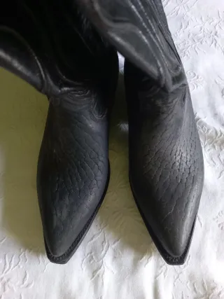 Stivali vintage Texani Cuadra Vera Pelle Tg 35