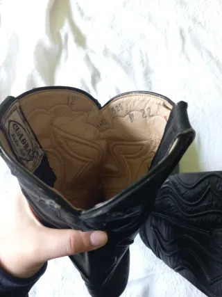 Stivali vintage Texani Cuadra Vera Pelle Tg 35