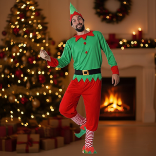 Disfraz Elfo Talla S - Traje Navidad Adulto