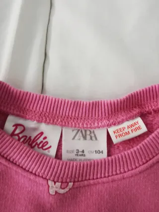 Jersey Zara Barbie Niña 3/4 Años