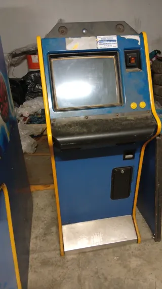 Máquina recreativa táctil azul