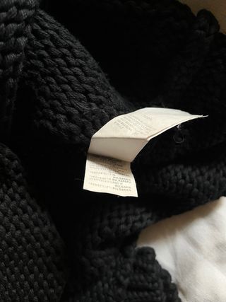 Jersey Zara Negro Manga Ancha