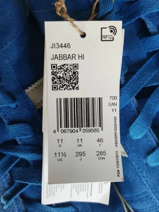 Zapatillas Adidas Jabbar HI Azul/Blanco