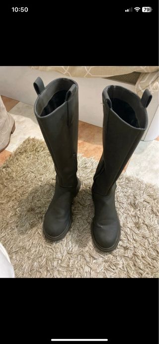 Botas altas verde oscuro talla 39