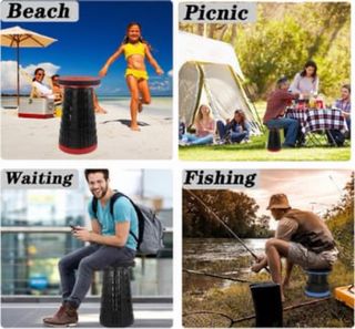 2 Taburetes Plegables Portátiles