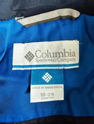 Chaqueta y pantalón esquí niño Columbia azul