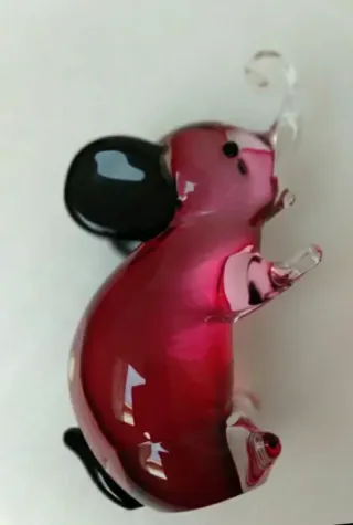 Elefantino in vetro di Murano vetreria Oball