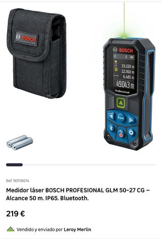 Medidor Láser Bosch GLM 50-27 CG