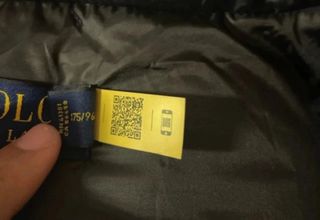 Piumino Polo Ralph Lauren lucido nero