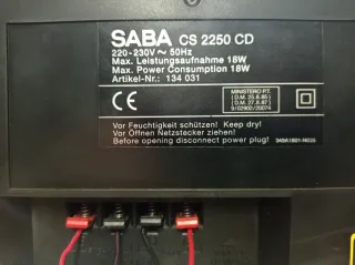 Saba Radiostereo Cassette CD CS2250 Casse Separate