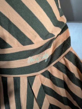 Vestido Miss Sixty Lana Rayas Asimétrico y2k 2000s