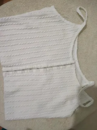 SHEIN - Top Blanco Crochet