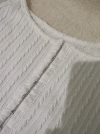 SHEIN - Top Blanco Crochet