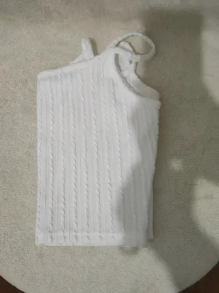 SHEIN - Top Blanco Crochet