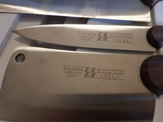 Set Coltelli Cofanetto Cucina Legno Metallo