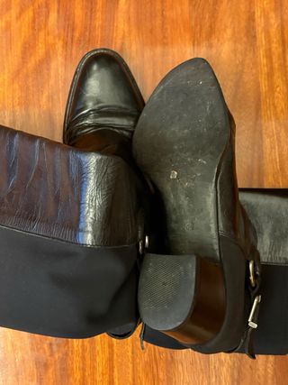 Botas altas piel negras talla 39
