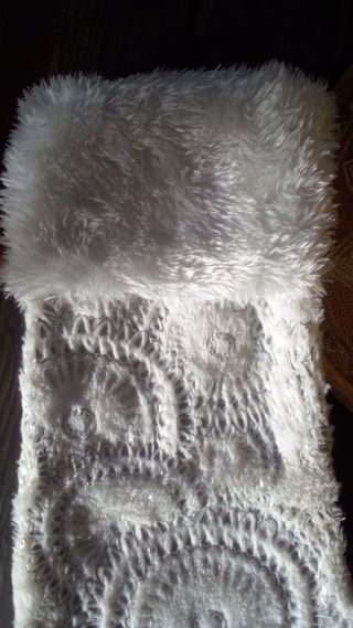 Calcetín Decoración Navideña Blanco