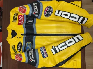 Chaqueta Piel Moto ICON XL