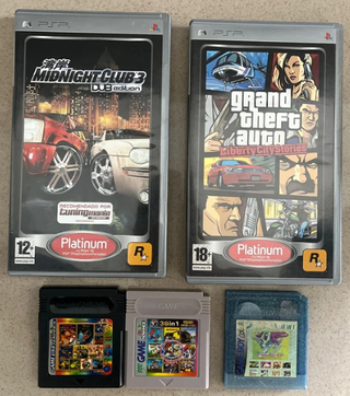 Lote Juegos PSP y Game Boy: GTA y Midnight Club