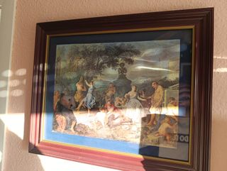 Cuadros vintage madera papel