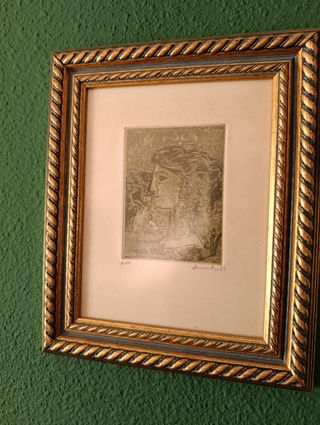 Cuadros vintage madera papel