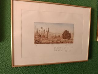 Cuadros vintage madera papel