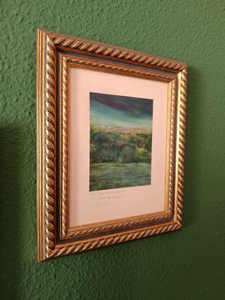 Cuadros vintage madera papel