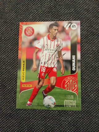 Cromo firmado Ounahi Girona FC 2025/26